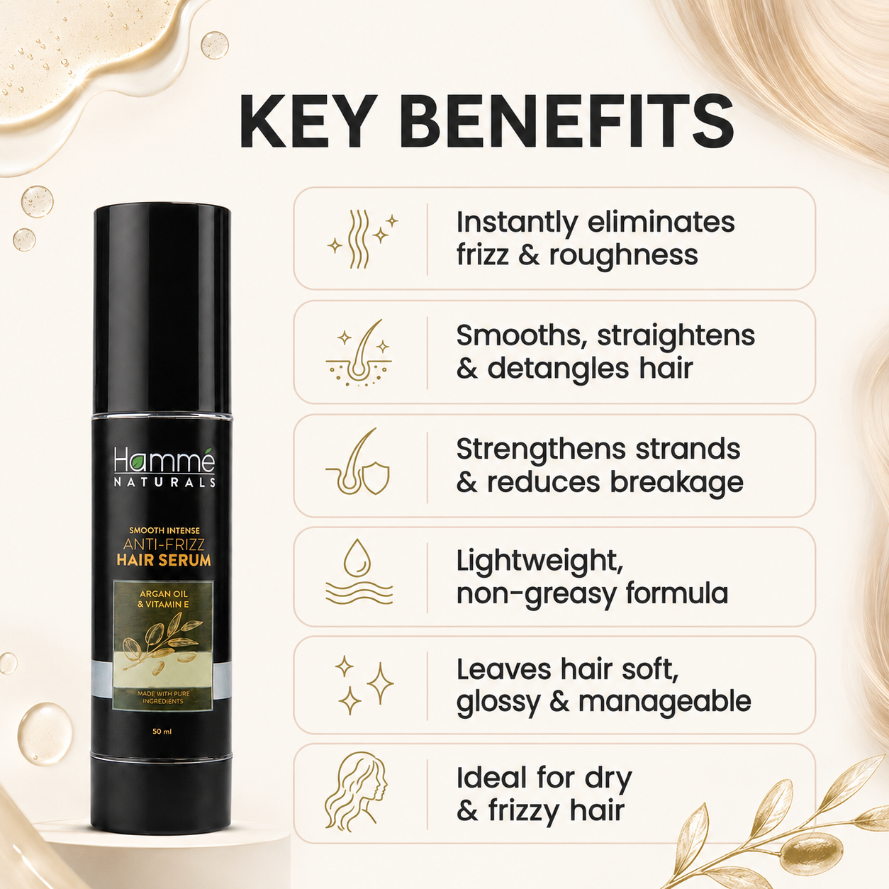 Anti-Frizz Hair Serum