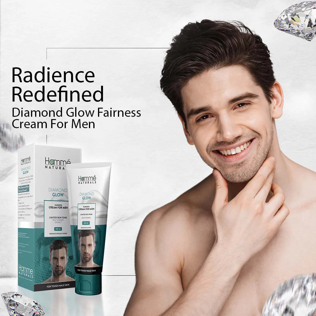 Diamond Glow Fairness Cream For Men Whitening Cream For Men Hamme Makes You Stand out