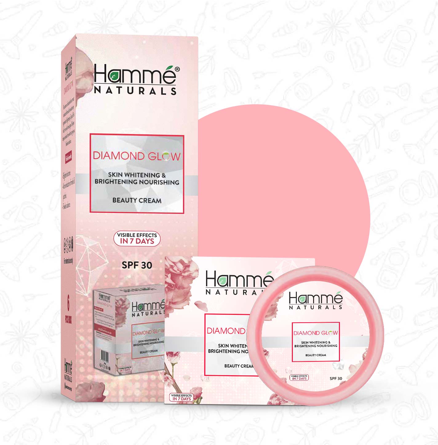 (6 in 1) Diamond Glow Beauty Cream