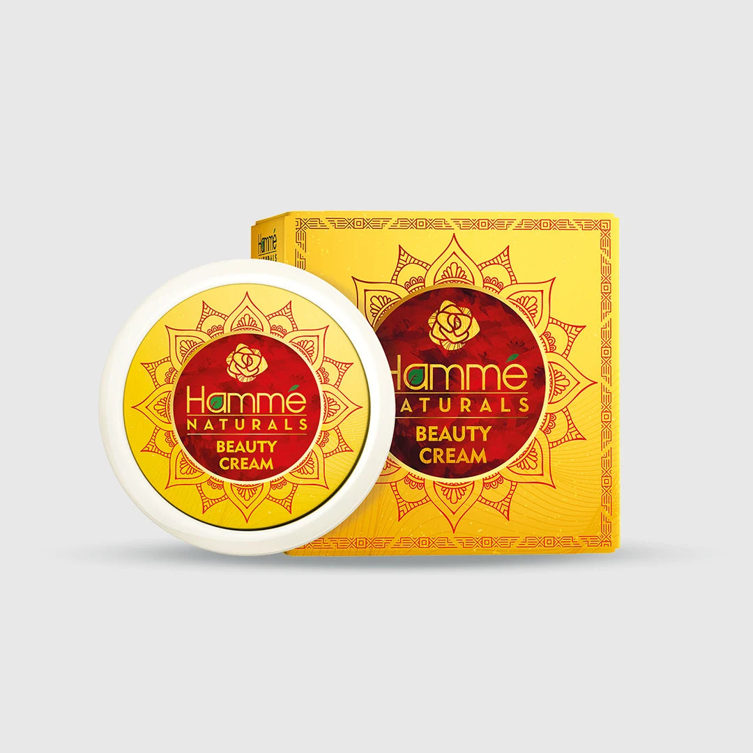 Hamme Naturals Beauty Cream - Hammé - Makes You Stand out - A jar of beauty cream exuding elegance, symbolizing confidence and self-care for radiant skin