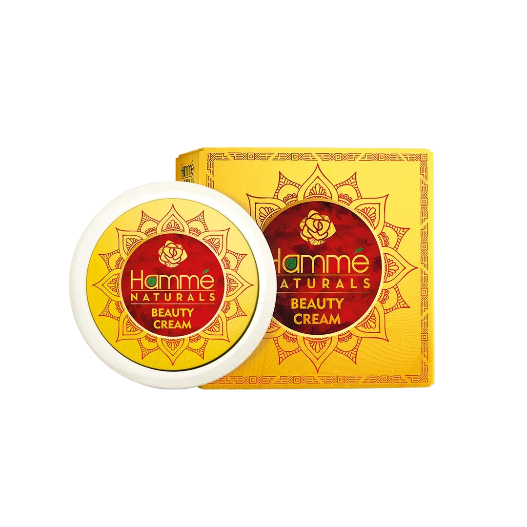 Hamme Naturals Beauty Cream - Hammé - Makes You Stand out - A jar of beauty cream exuding elegance, symbolizing confidence and self-care for radiant skin