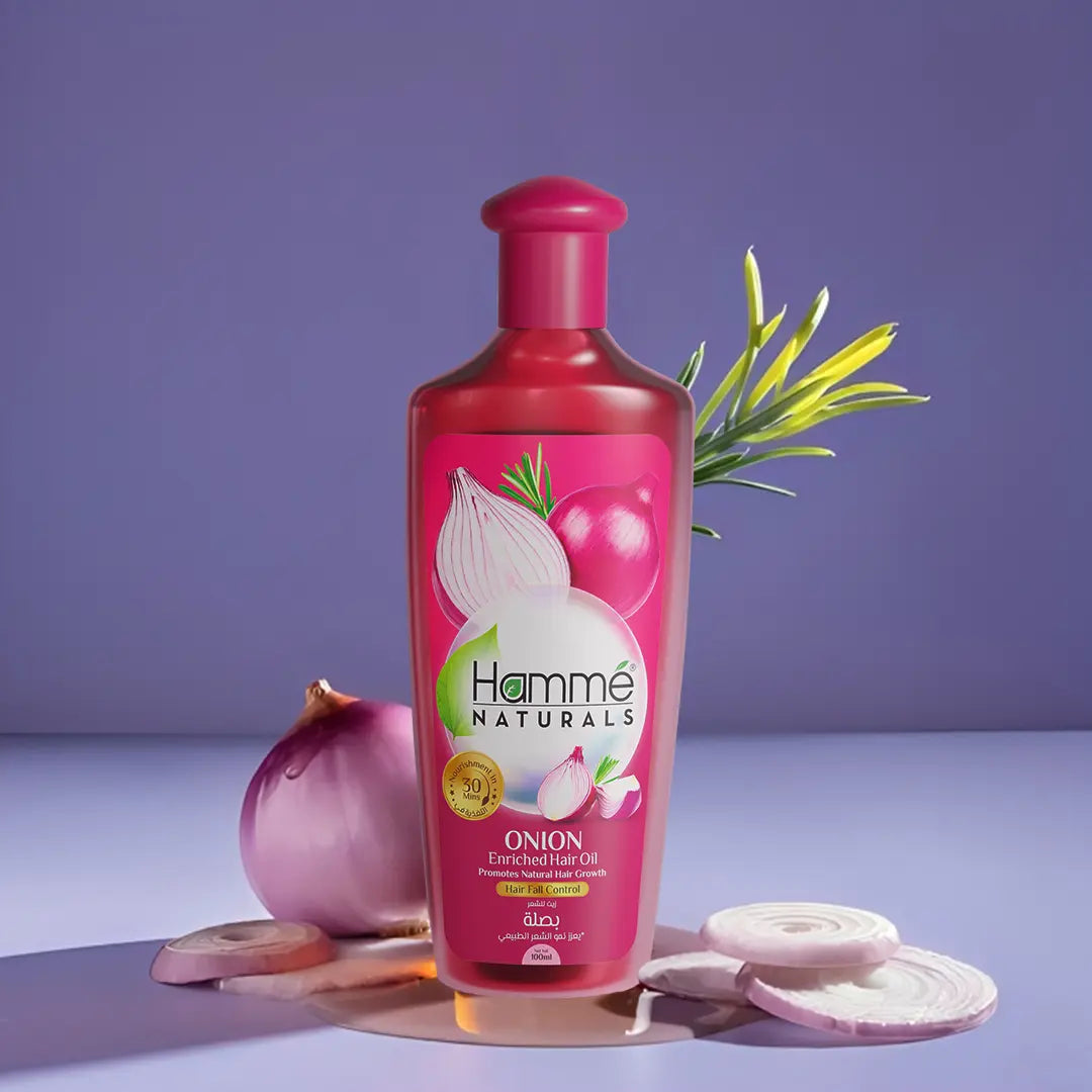 Onion Enriched Hair Oil - Hammé - Makes You Stand out - Onion enriched hair oil, which benefits for hair health and nourishment