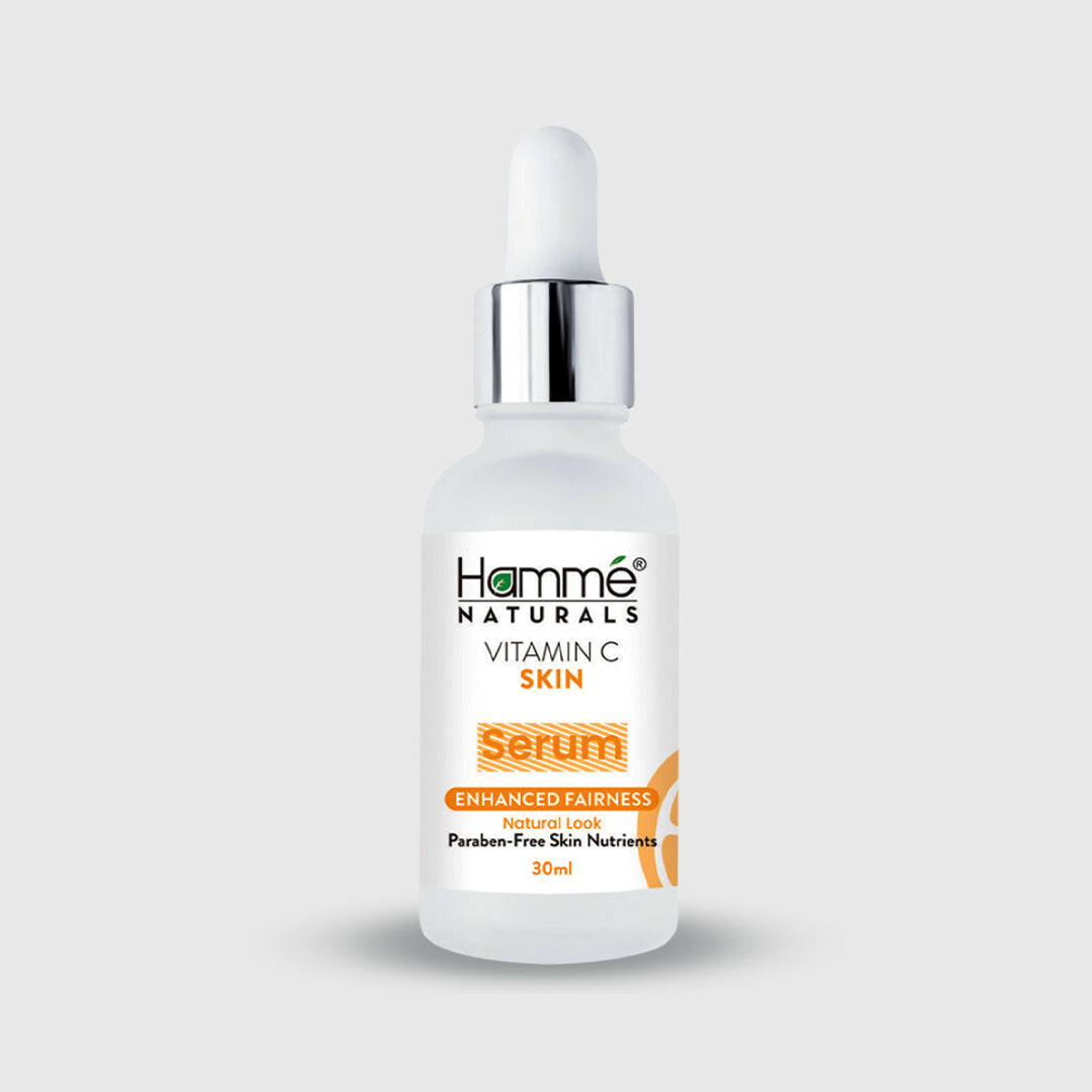 Vitamin C Skin Serum - Hammé - Makes You Stand out - An illustration depicting the positive effects of Hamme Natural Vitamin C Serum on skin brightness and overall skin health