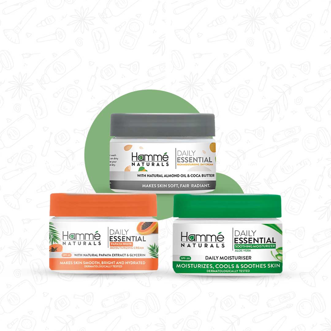 Moisturising Kit - Hammé - Makes You Stand out - Hamme Naturals Moisturising Kit featuring three distinct moisturizers for diverse skin hydration needs
