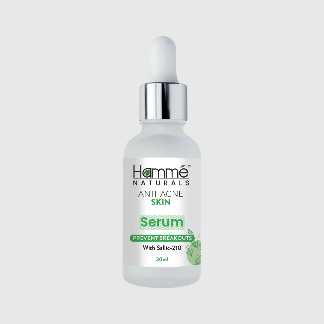 Anti-Acne Serum - Hammé - Makes You Stand out  - A bottle of Hermes anti-acne serum, designed to reduce blemishes and promote clear skin, placed on a clean surface