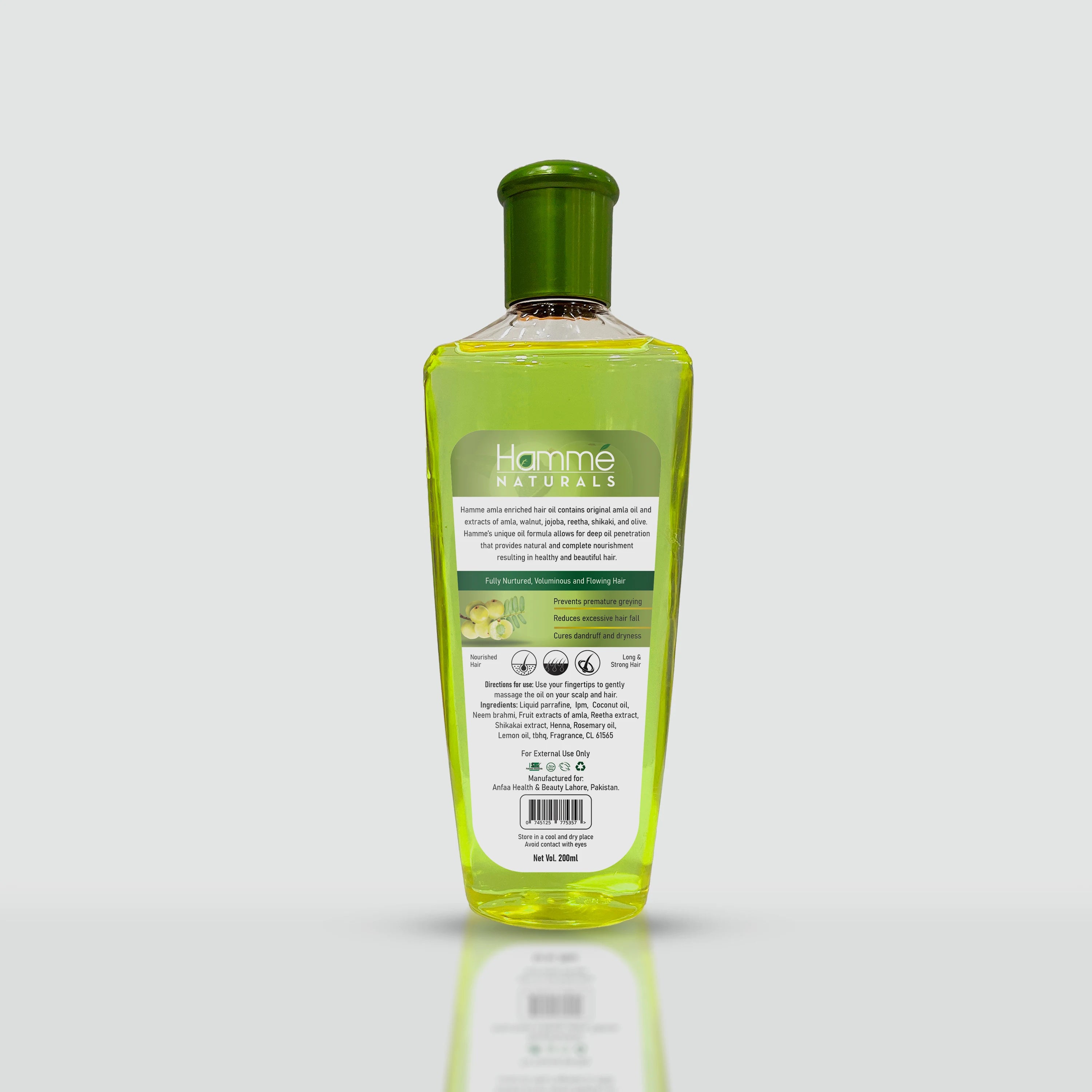 Amla Enriched Hair Oil - Hammé - Makes You Stand out  - Amla oil, abundant in vitamins, serves as a natural remedy for addressing hair problems