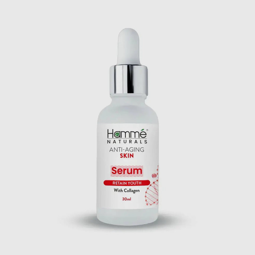 Anti-Aging Serum - Hammé - Makes You Stand out  - A bottle of anti-aging serum showcasing its key ingredients, emphasizing skincare benefits and youthful appearance