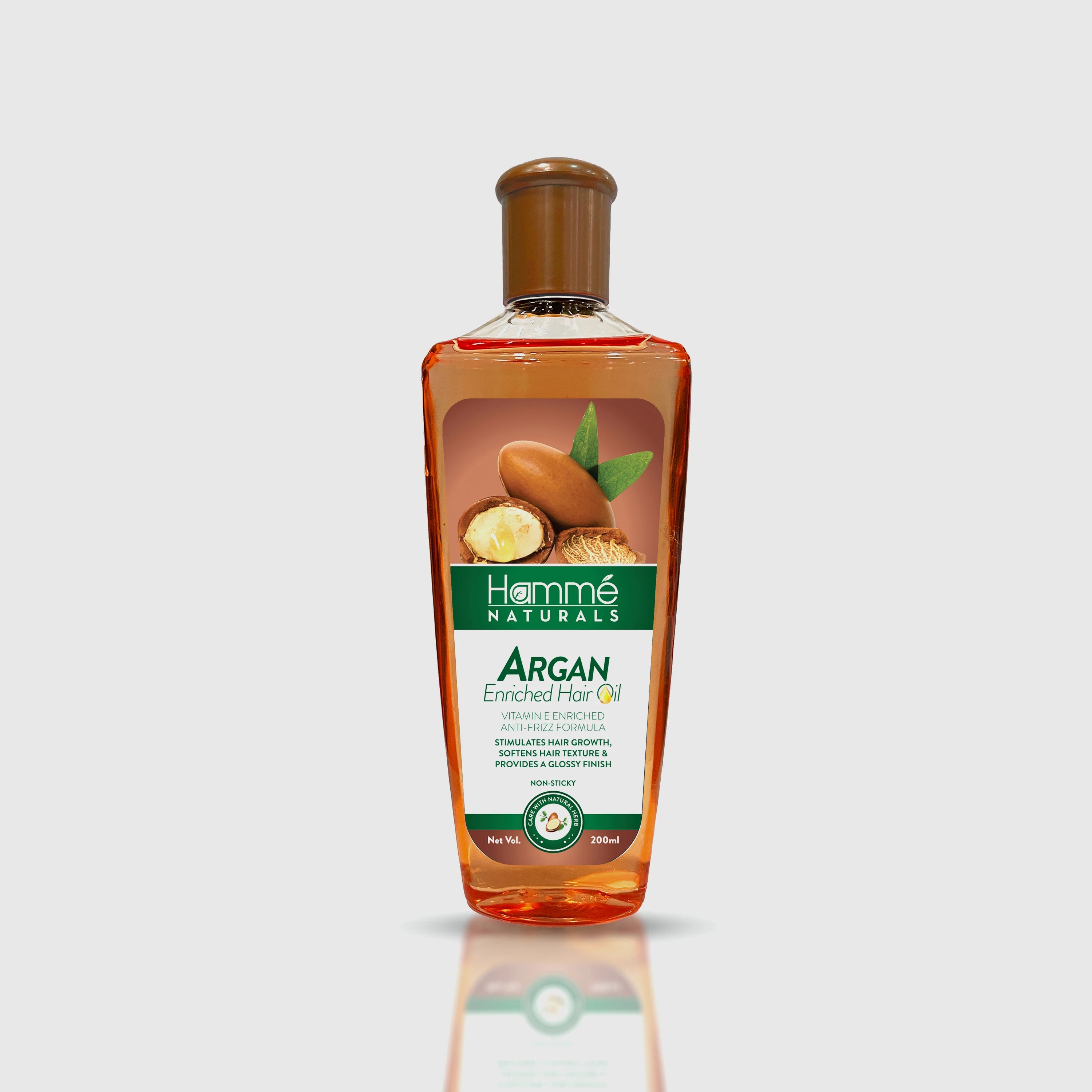 Argan Enriched Hair Oil - Hammé - Makes You Stand out  - Argan oil, a natural oil, is beneficial for nourishing and moisturizing both hair