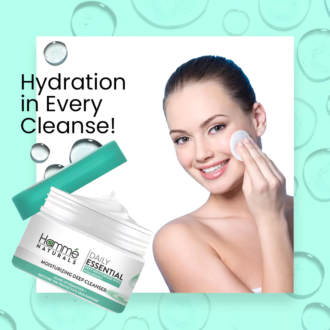 Deep Moisturizer With Hyaluronic - Hammé - Makes You Stand out  - A bottle labeled "Deep Moisturiser with Hyaluronic," highlighting the product's deep hydration benefits