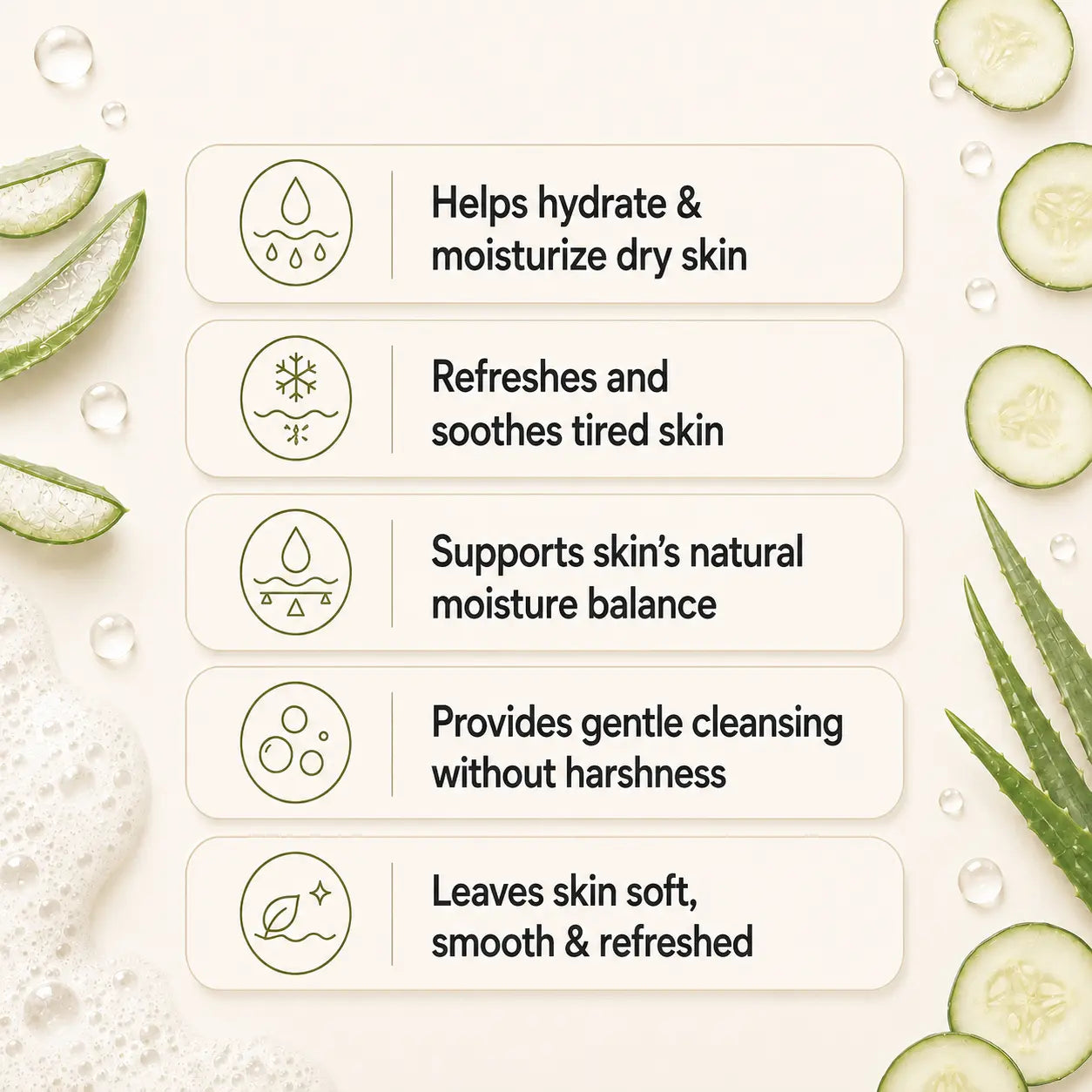 Daily Moisturizing Aloe & Cucumber Face Wash